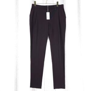 Pier Antonio Gaspari Pants Womens 14 Chocolate Brown Wool Blend Made in Italy